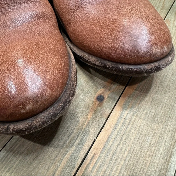 Frye Carson Harness Boot Mule Clog Slip On Tan size 8 - Picture 7 of 7